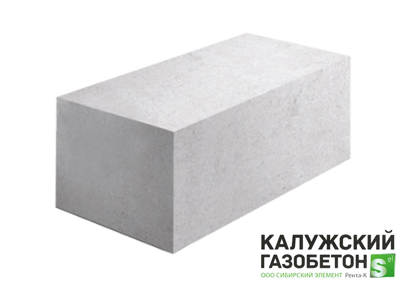 Газобетонный блок стеновой Калужский D600 625х300х200 B3.5